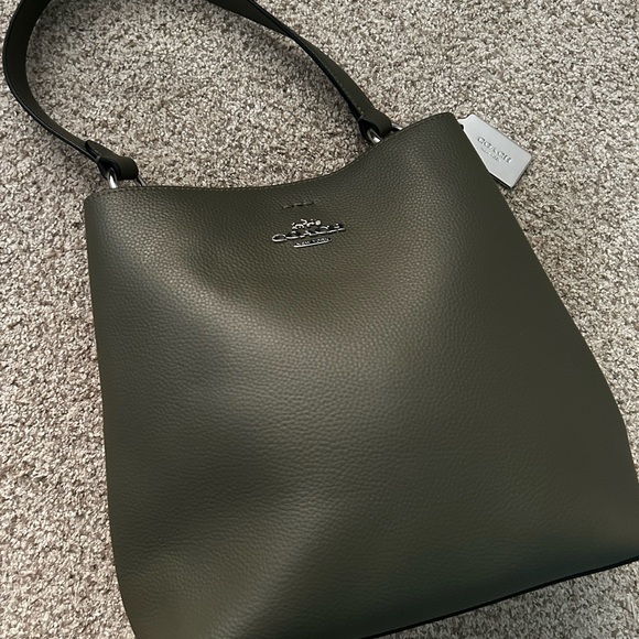 COACH Mollie Town Olive Bucket Bag - Picture 5 of 13